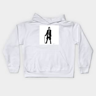 Claudia Winkleman Funeral Director Kids Hoodie